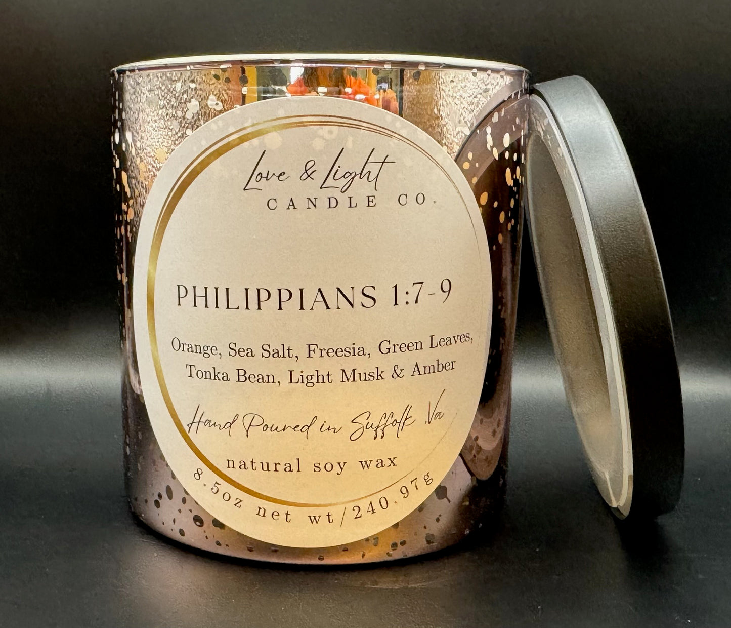 Rose Gold Mercury Glass
